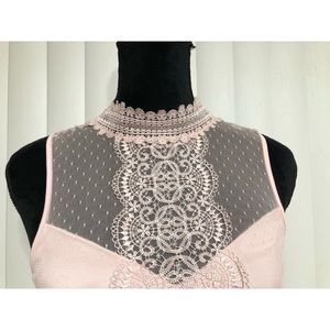Express Tops - Express Blush Pink lace top Express Tops - Express Blush Pink lace top